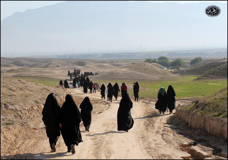 پیاده روی اربعین حسینی در روستای نظرآقا
