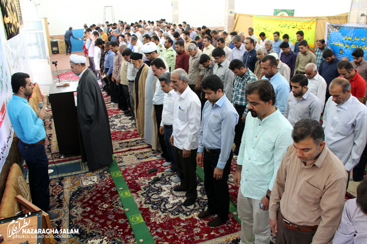 نماز باشکوه عید فطر در نظرآقا برگزار شد 