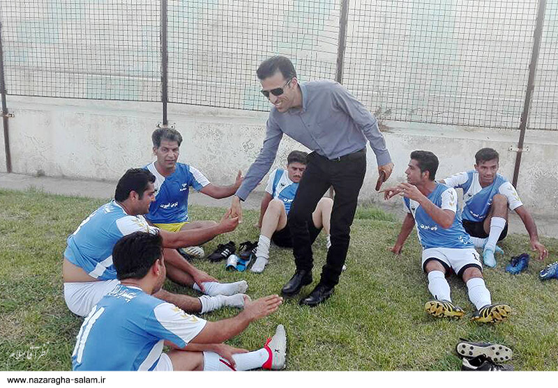 منتخب مردم نظرآقا در شورای اسلامی در جمع پیشکسوتان فوتبال روستا حضور یافت