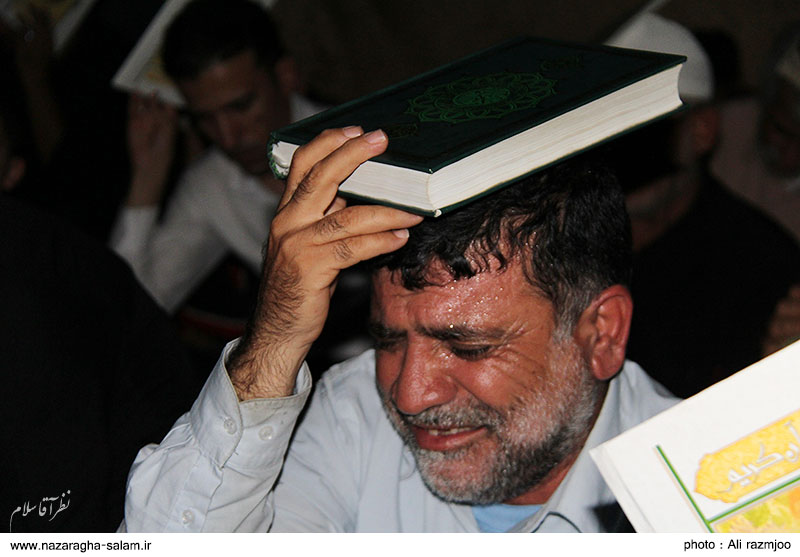 اشک های منتخب مردم در شورای اسلامی در شب قدر