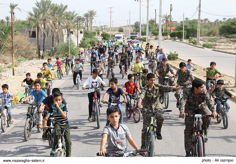 همايش باشکوه دوچرخه سواری عمومی در روستای نظرآقا برگزار شد + تصاویر