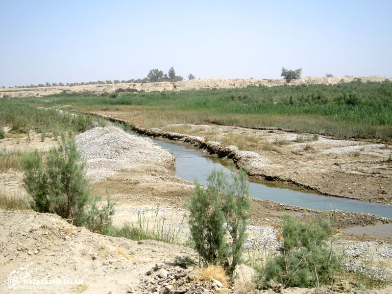 کانال های زهکشی روستای نظرآقا