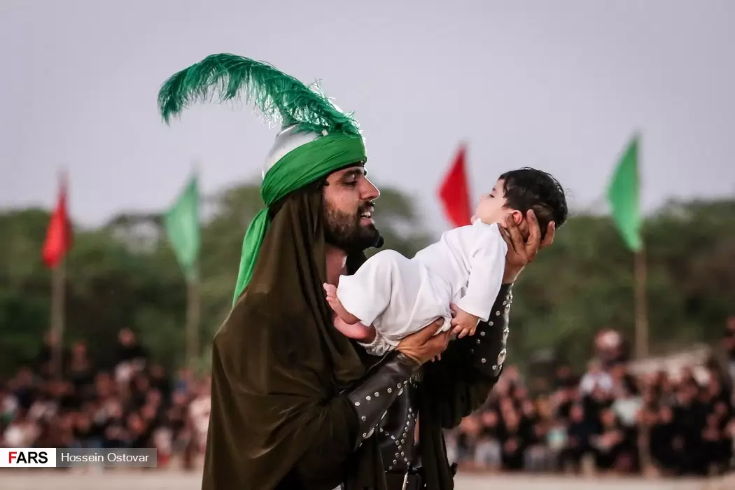 بزرگترین تعزیه میدانی استان بوشهر در نظرآقا برگزار شد + تصاویر
